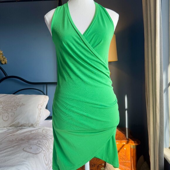 Bedo Green Wrap Dress - Picture 3 of 11